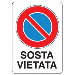 Cartello sosta vietata