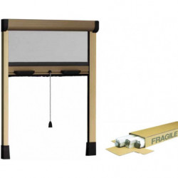 Zanzariera verticale in kit in alluminio colore bronzo