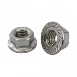 011185 - DADO ESAGONALE FLANGIATO AISI 304