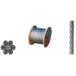 Fune acciaio anima tessile azn 636t