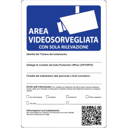 Cartello area videosorvegliata