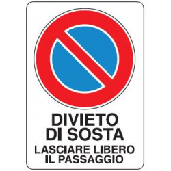 Cartello divieto di sosta