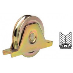 Ruota per cancelli con gola tonda